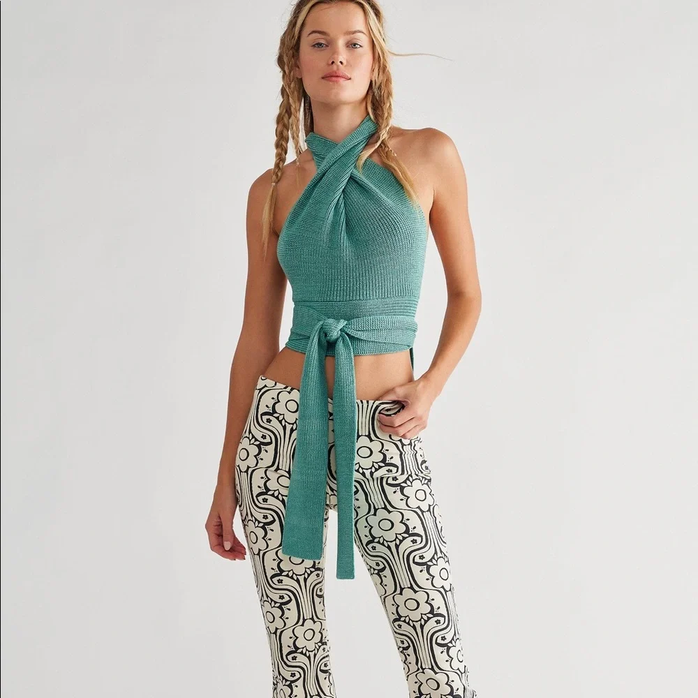 Free People Orchid Convertible Tank Blue Jade S - Picture 2 of 5